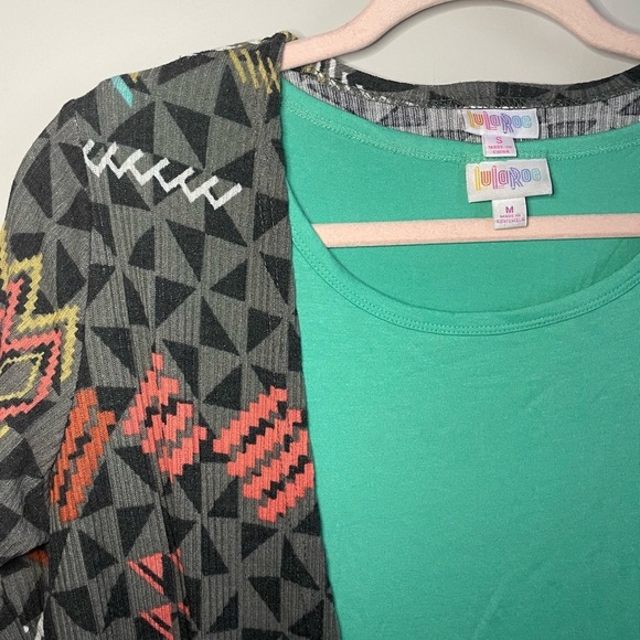 Solid Teal Lularoe Julia Dress - Picture 10 of 11